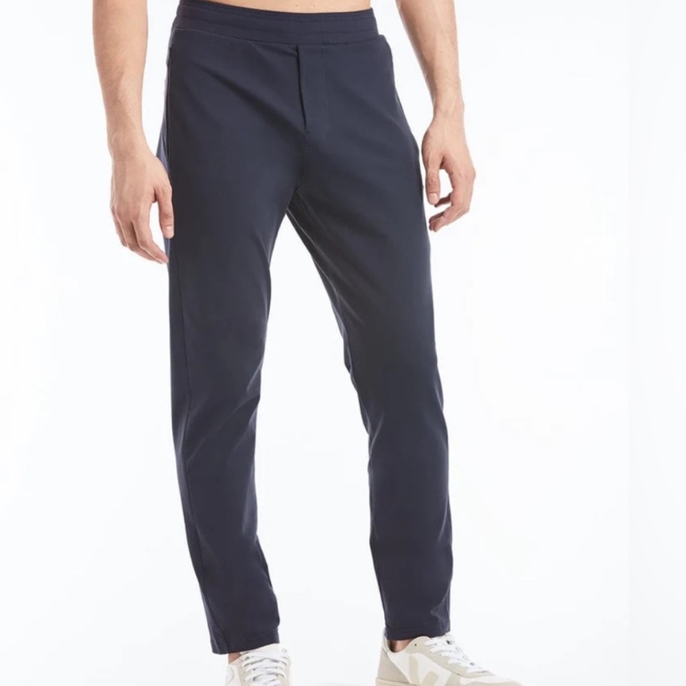 Public Rec Men's Gamechanger Rec Navy Faux Fly Stretch Pants  |   Size:  40/32